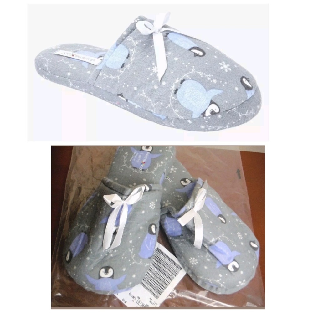 🚫SOLD🚫Penguin Print Slippers♡DreamsLarge 9-10